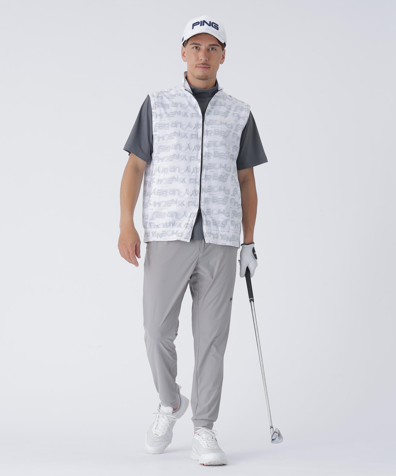 PING APPAREL】2WAYドットグラデーションスタンドブルゾン