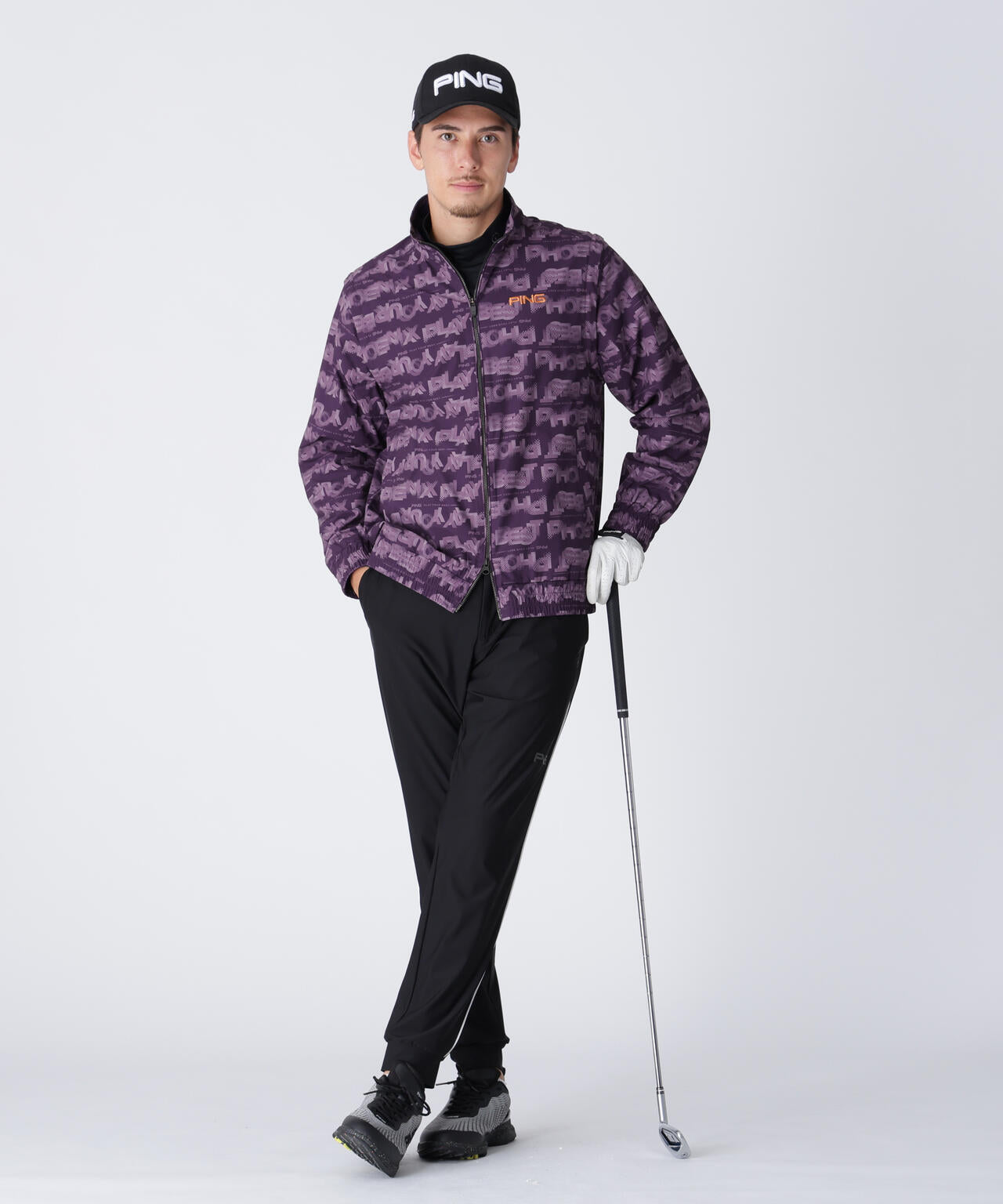 PING APPAREL】2WAYドットグラデーションスタンドブルゾン