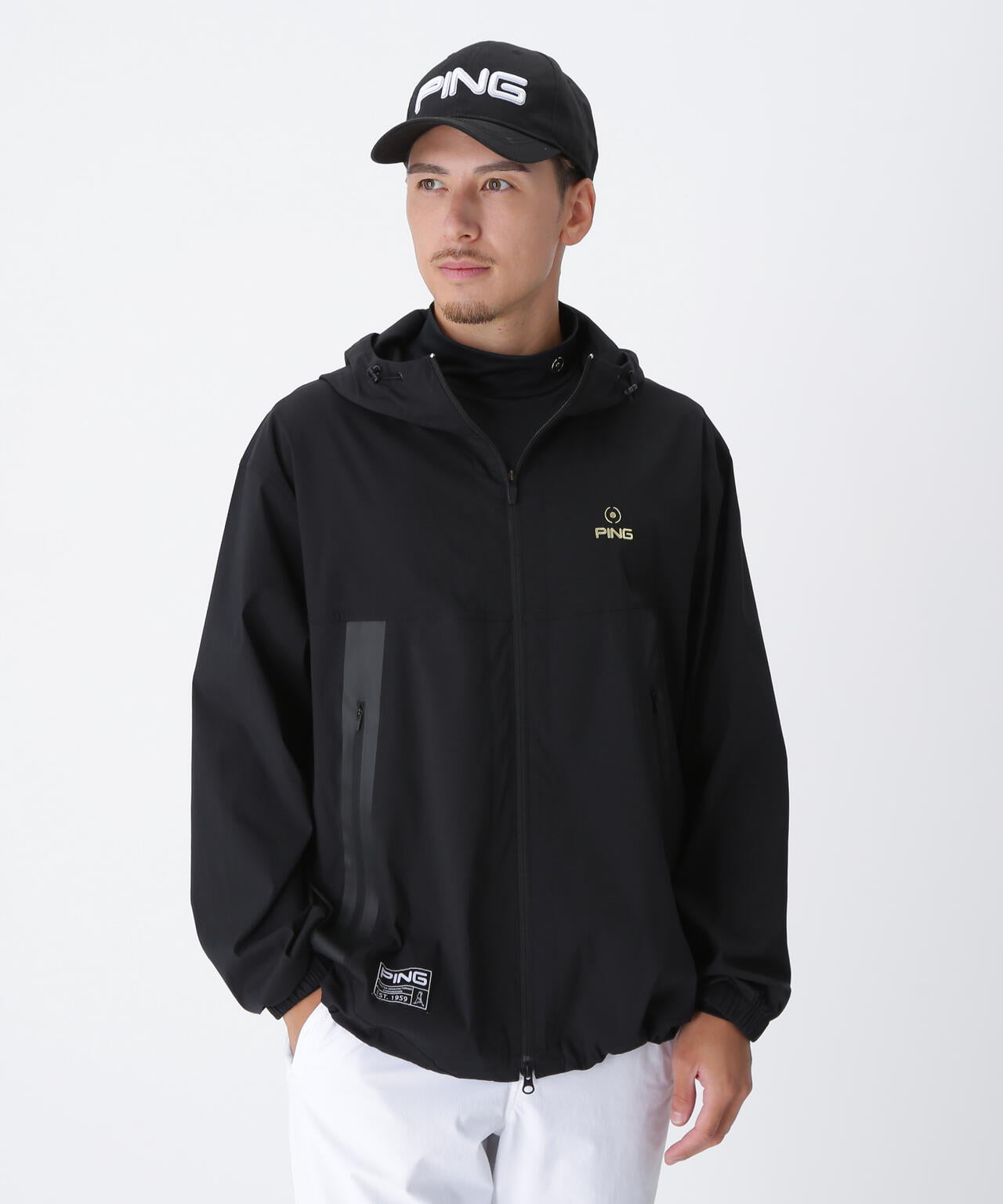 【PING APPAREL】プライムフレックスリップストップ フーディブルゾン ＜GOLD＞ (MENS)