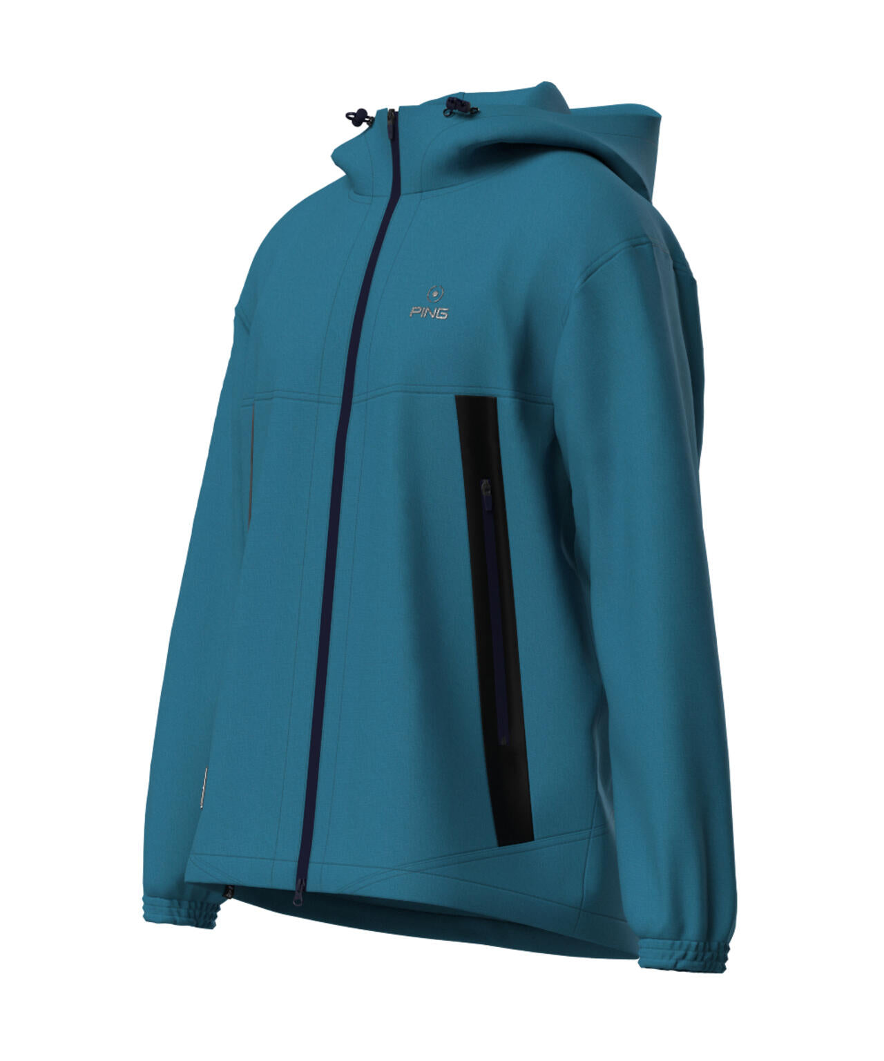 PING APPAREL撥水 3WAYフーディブルゾン／Sサイズ／ネイビー PING APPAREL】プライムフレックスリップストップ フーディブルゾン