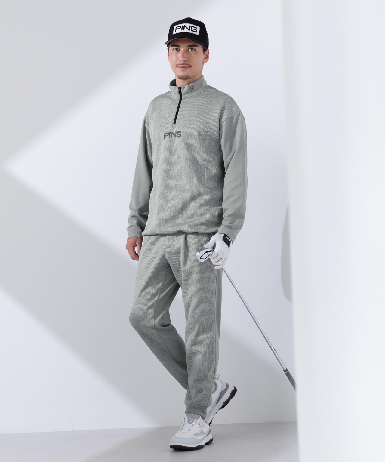 PING APPAREL】PINGキルトジャカード/全方向ストレッチ
