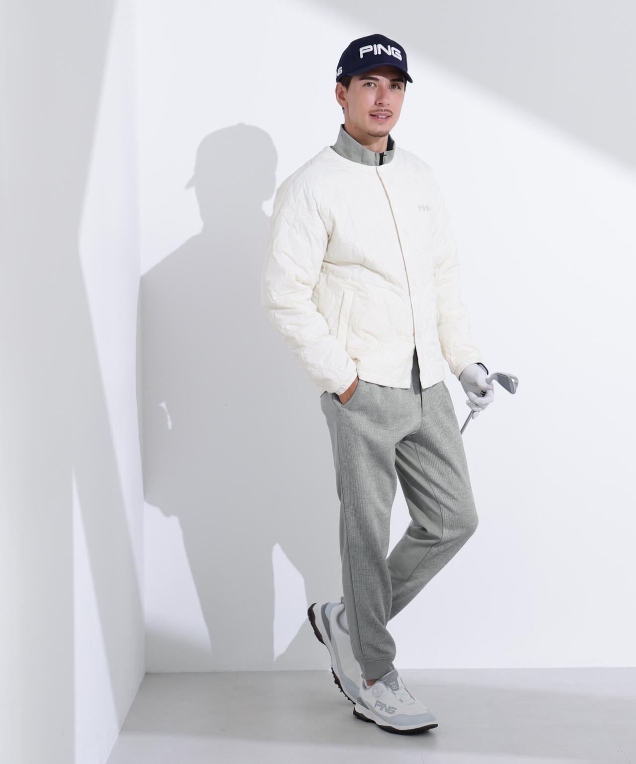 PING APPAREL】PINGキルトジャカード/全方向ストレッチダンボール