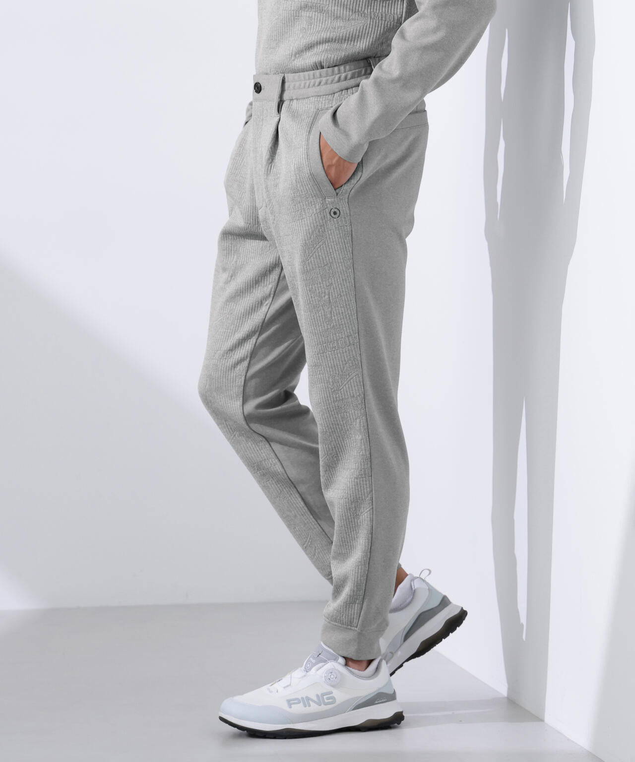 PING APPAREL】PINGキルトジャカード/全方向ストレッチダンボール