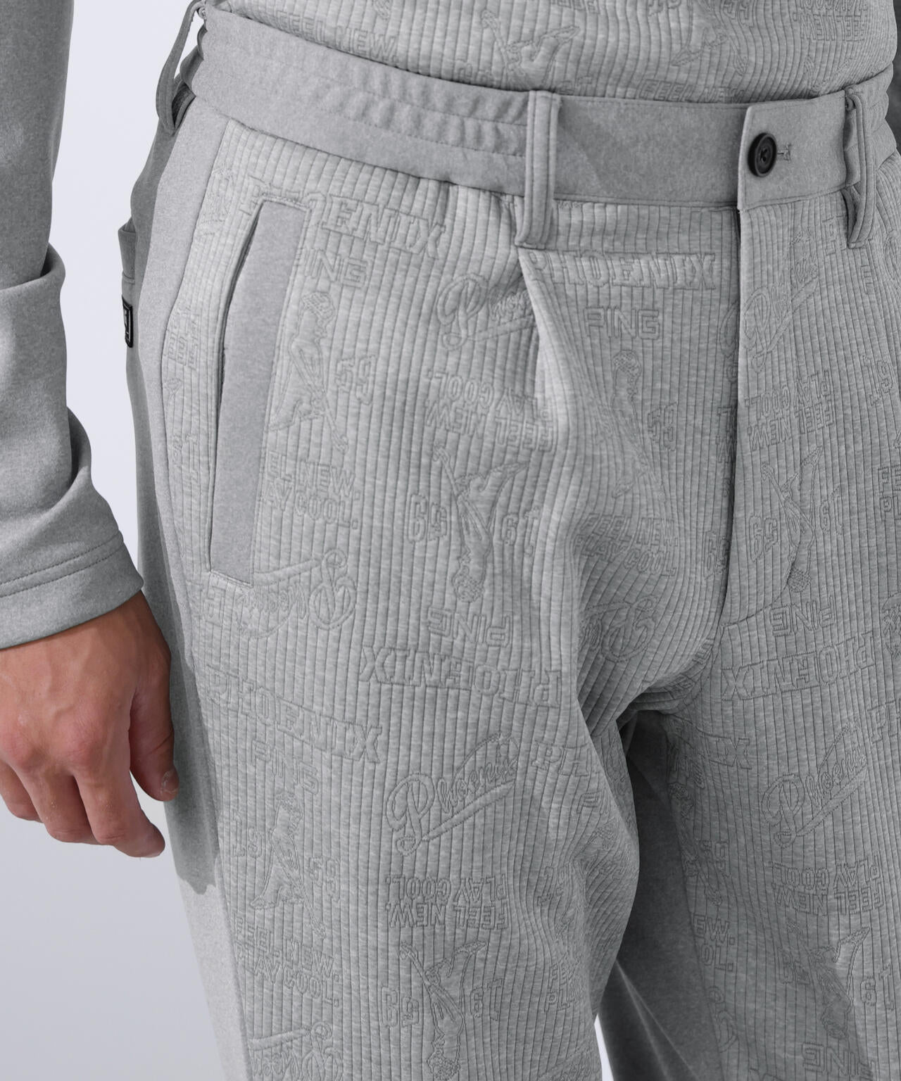 PING APPAREL】PINGキルトジャカード/全方向ストレッチダンボール