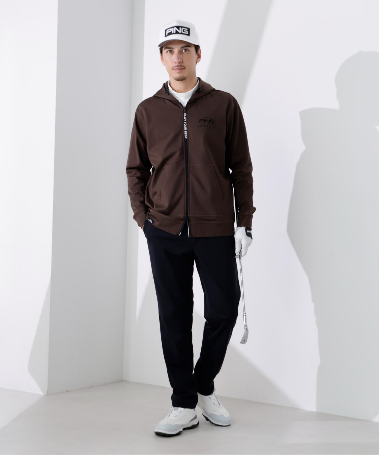 【PING APPAREL】全方向ストレッチボンディングプリントテーパードパンツ ＜PERFORMANCE＞ (MENS)