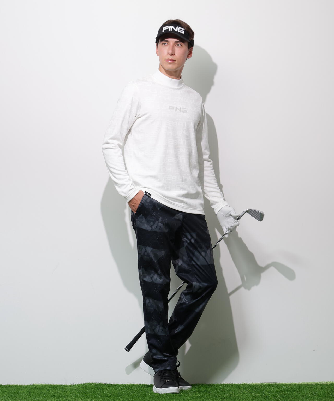 【PING APPAREL】全方向ストレッチボンディングプリントテーパードパンツ ＜PERFORMANCE＞ (MENS)