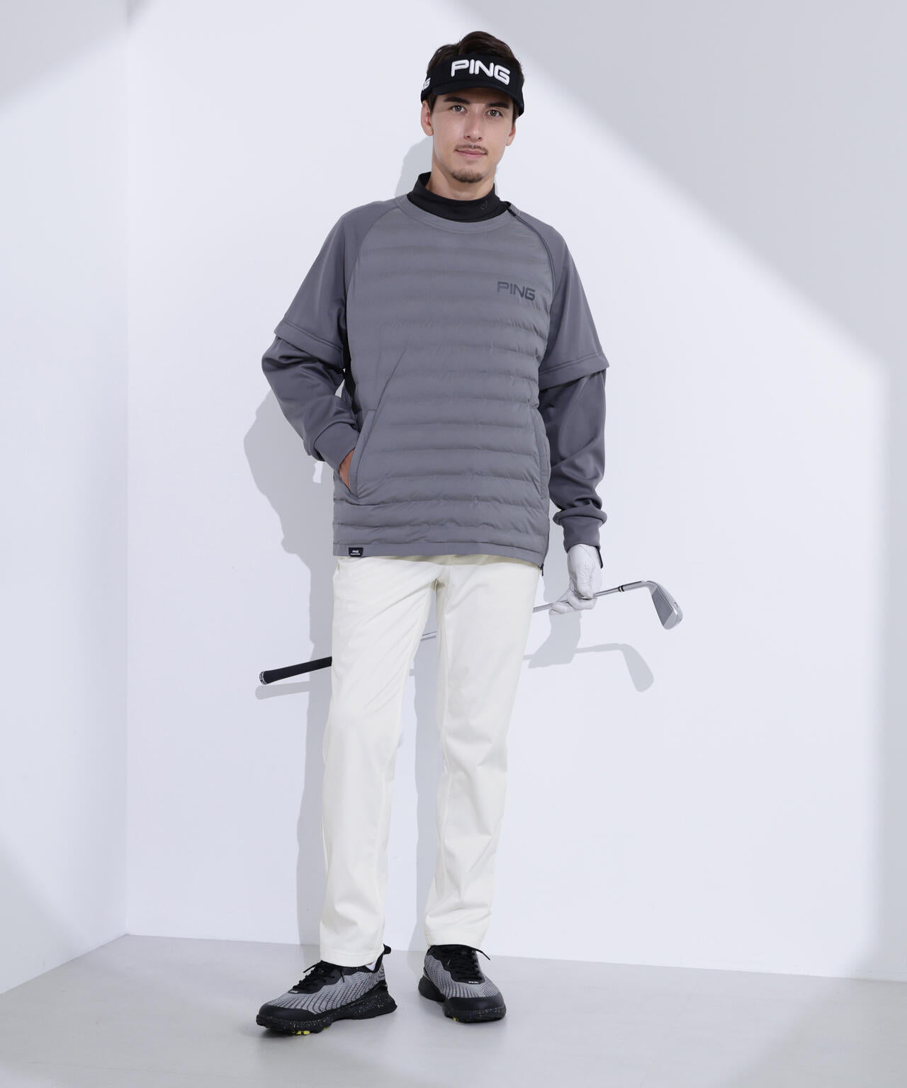 【PING APPAREL】全方向ストレッチボンディングプリントテーパードパンツ ＜PERFORMANCE＞ (MENS)