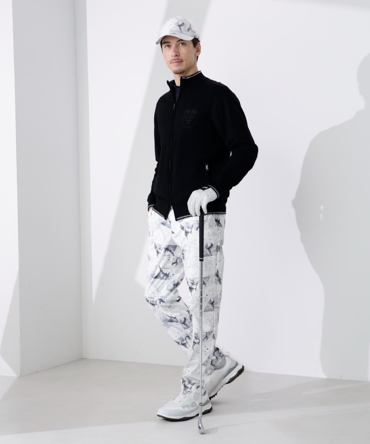 【PING APPAREL】全方向ストレッチボンディングプリントテーパードパンツ ＜PERFORMANCE＞ (MENS)