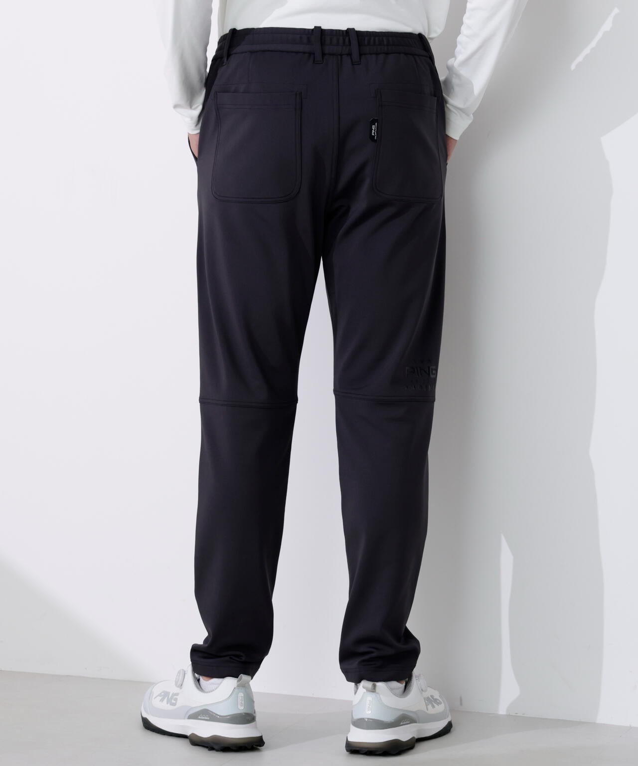 PING APPAREL】全方向ストレッチ裏起毛ダンボールニットテーパード