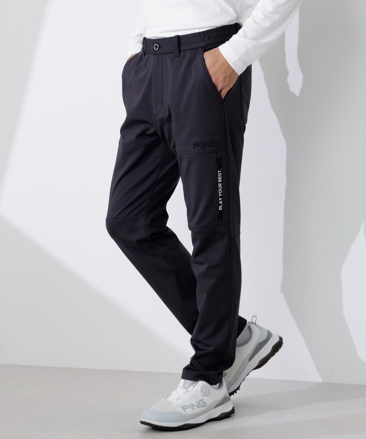 PING APPAREL】全方向ストレッチ裏起毛ダンボールニット