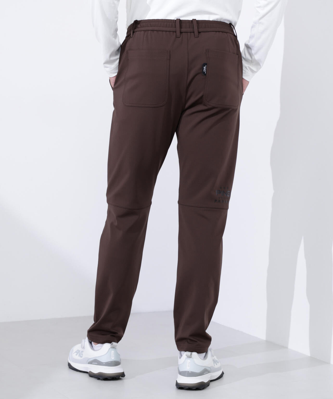 PING APPAREL】全方向ストレッチ裏起毛ダンボールニットテーパード