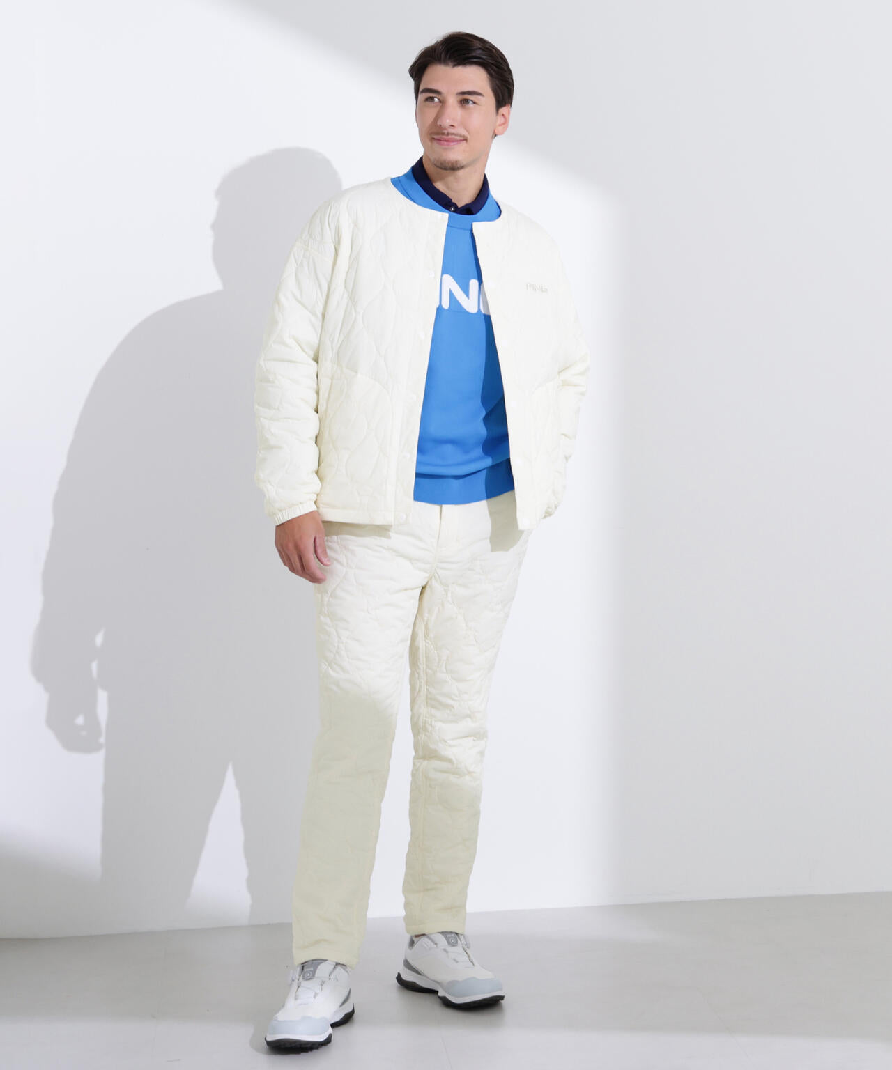 【PING APPAREL】全方向ストレッチキルティングタフタテーパードパンツ ＜NATIVE＞ (MENS)