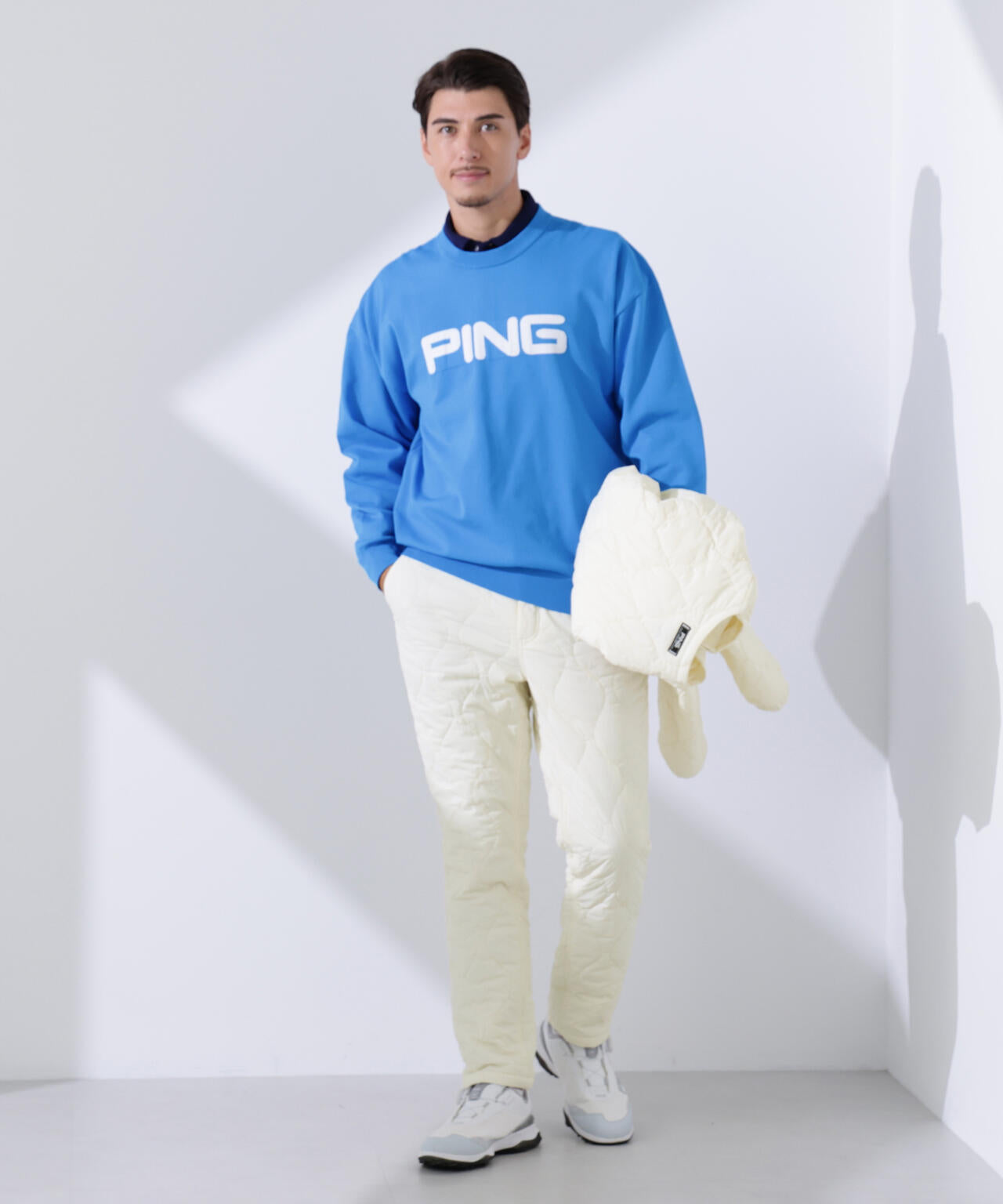 【PING APPAREL】全方向ストレッチキルティングタフタテーパードパンツ ＜NATIVE＞ (MENS)