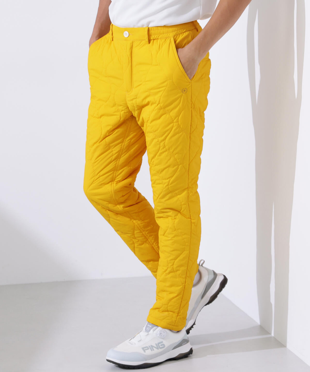 【PING APPAREL】全方向ストレッチキルティングタフタテーパードパンツ ＜NATIVE＞ (MENS)