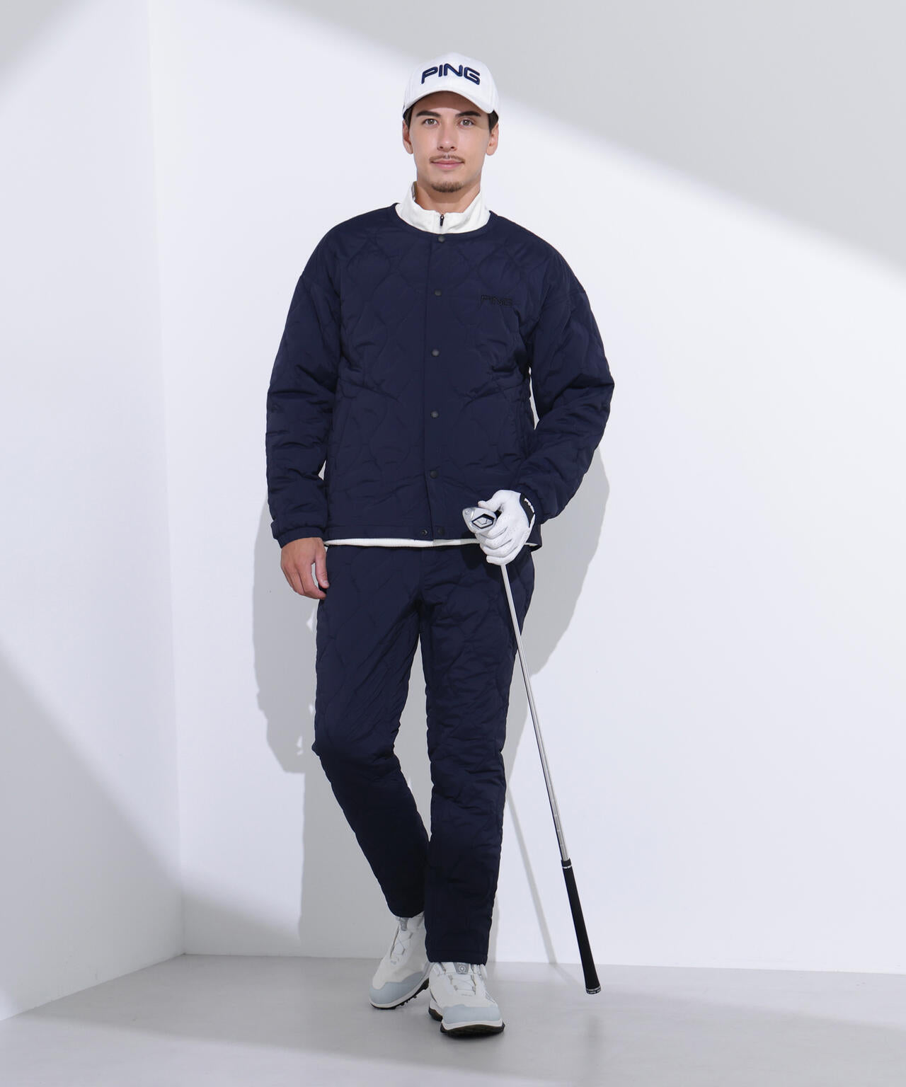 【PING APPAREL】全方向ストレッチキルティングタフタテーパードパンツ ＜NATIVE＞ (MENS)