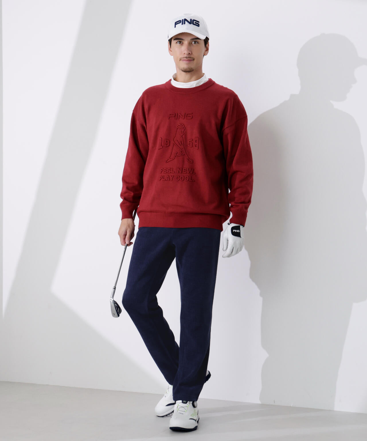 【PING APPAREL】全方向ストレッチキルティングタフタテーパードパンツ ＜NATIVE＞ (MENS)