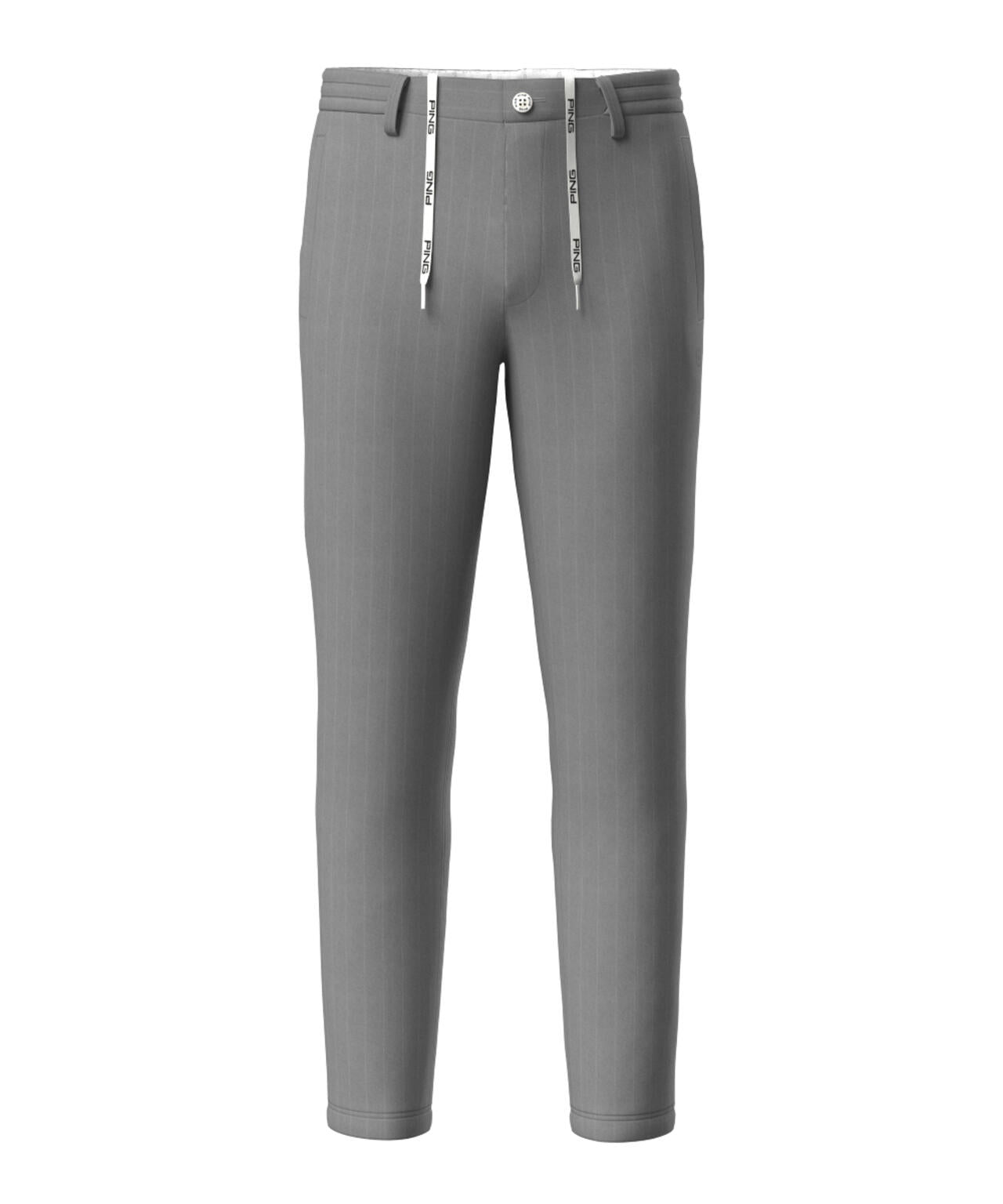 PING APPAREL】全方向ストレッチ ピンストライプテーパードパンツ