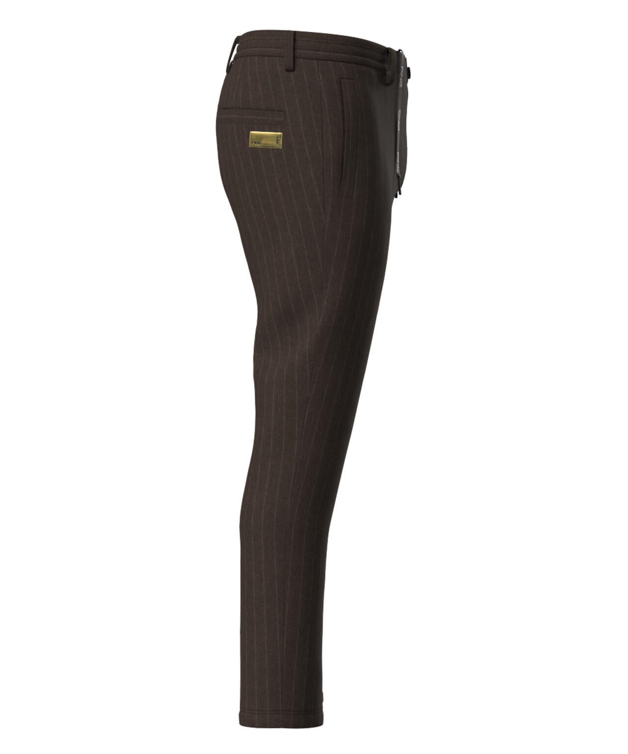PING APPAREL】全方向ストレッチ ピンストライプテーパードパンツ