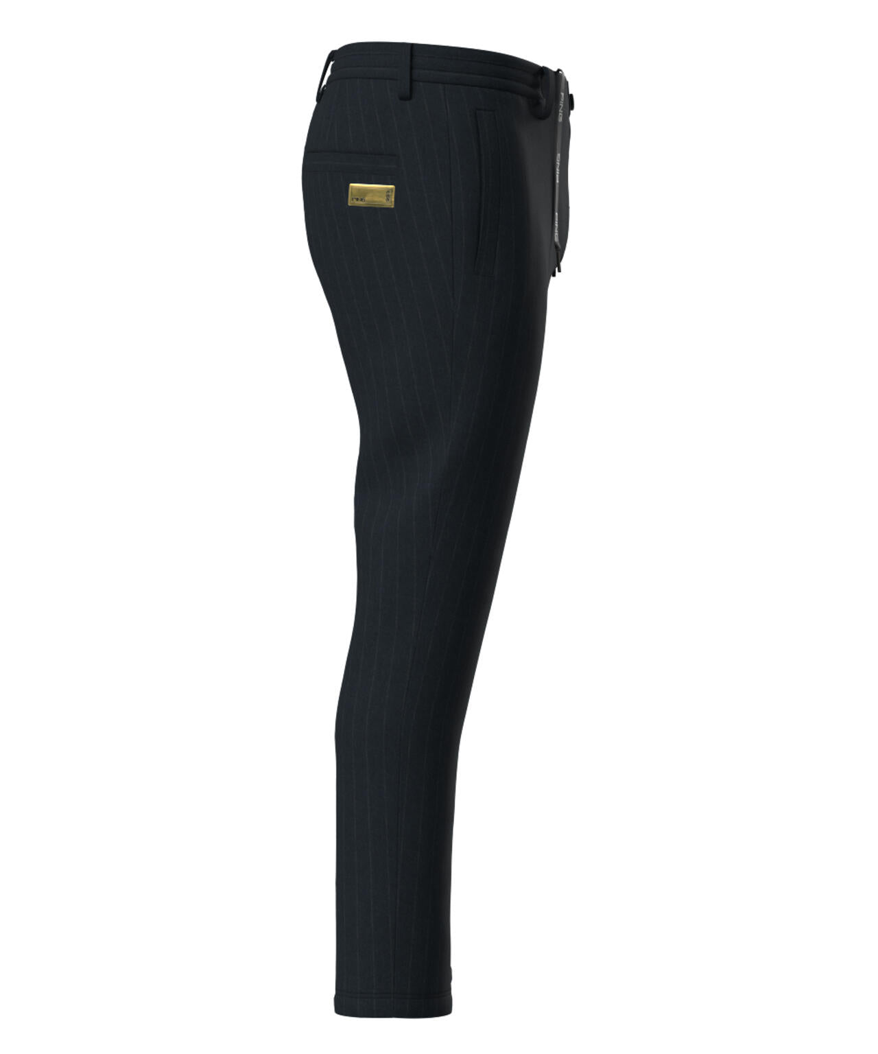 PING APPAREL】全方向ストレッチ ピンストライプテーパードパンツ