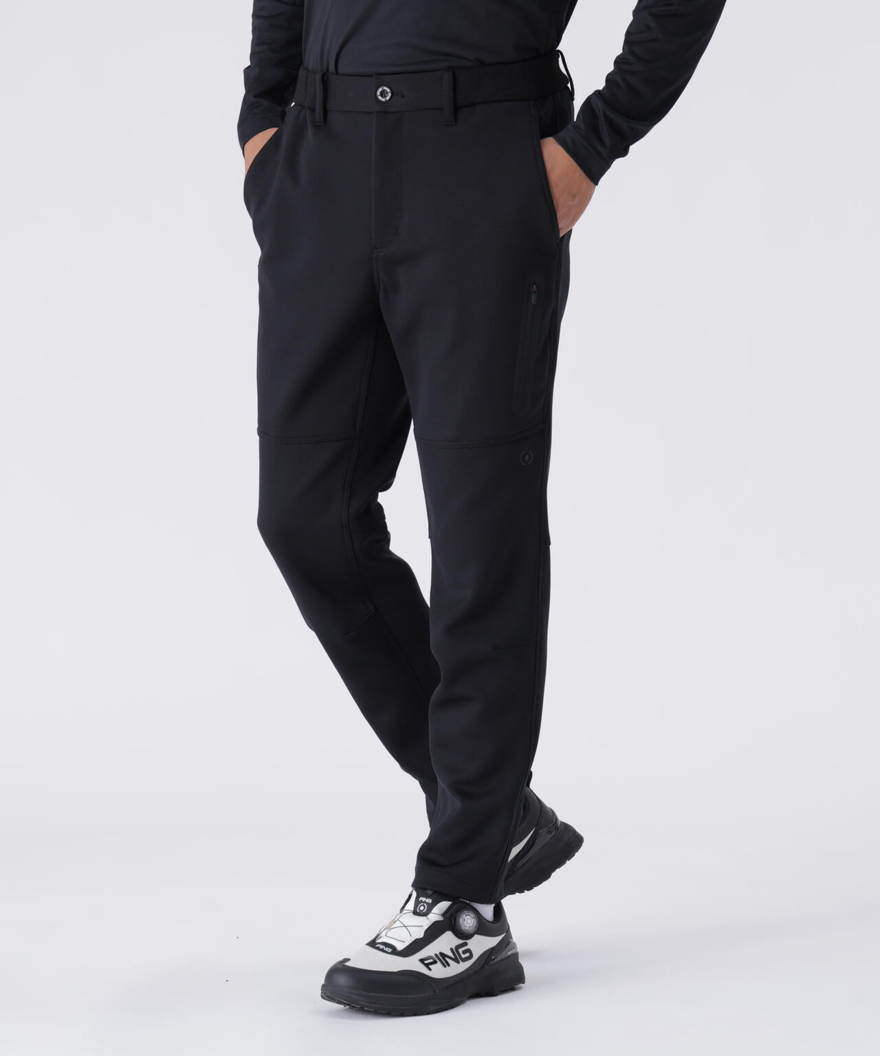 【PING APPAREL】キルトダンボールジャージテーパードパンツ ＜GOLD＞ (UNISEX)