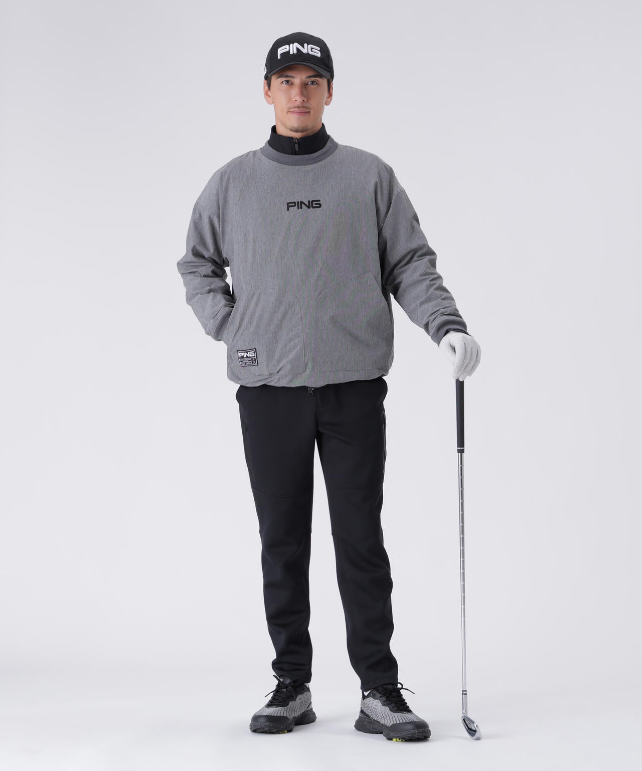 PING APPAREL】キルトダンボールジャージテーパードパンツ ＜GOLD