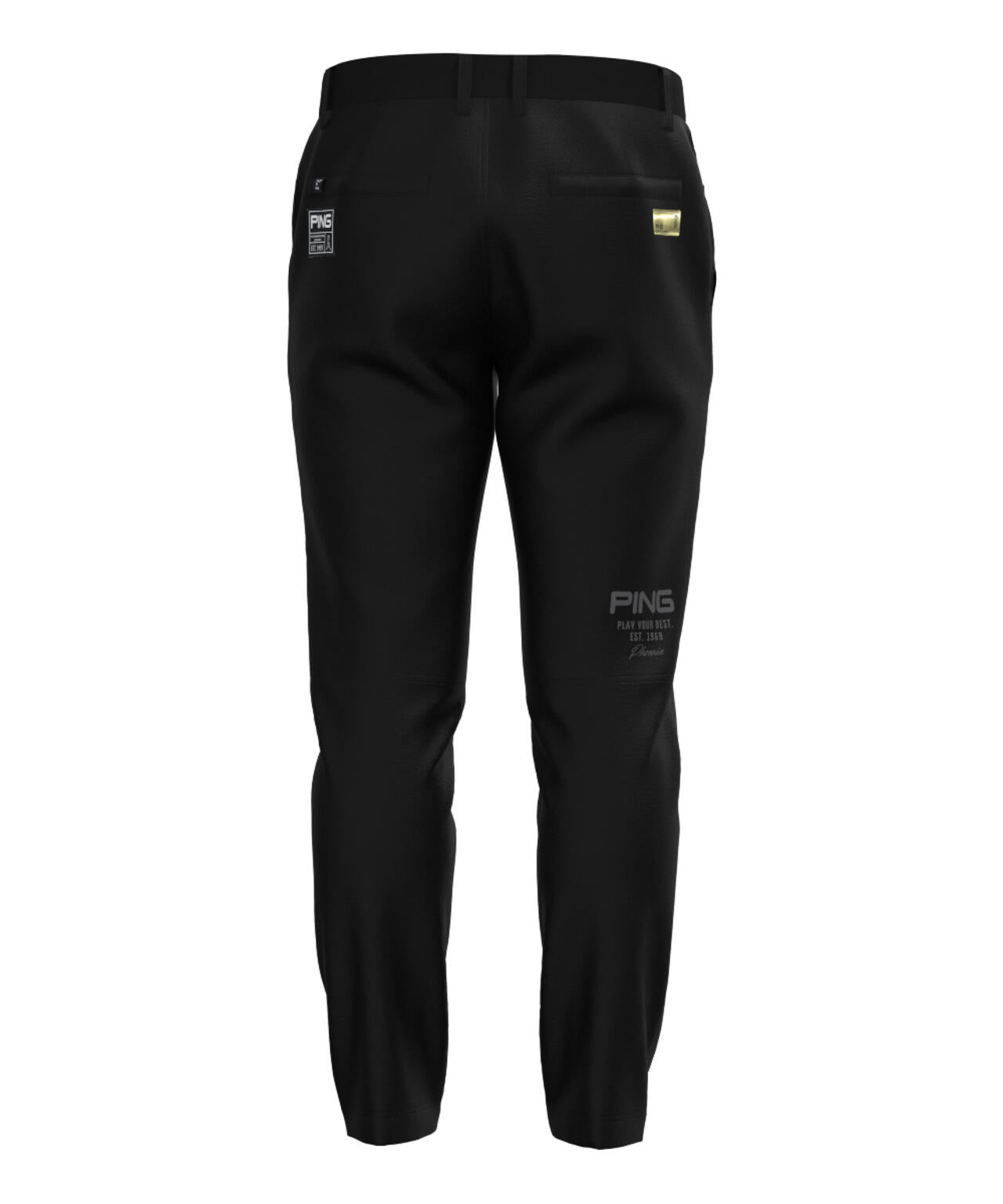 【PING APPAREL】キルトダンボールジャージテーパードパンツ ＜GOLD＞ (UNISEX)