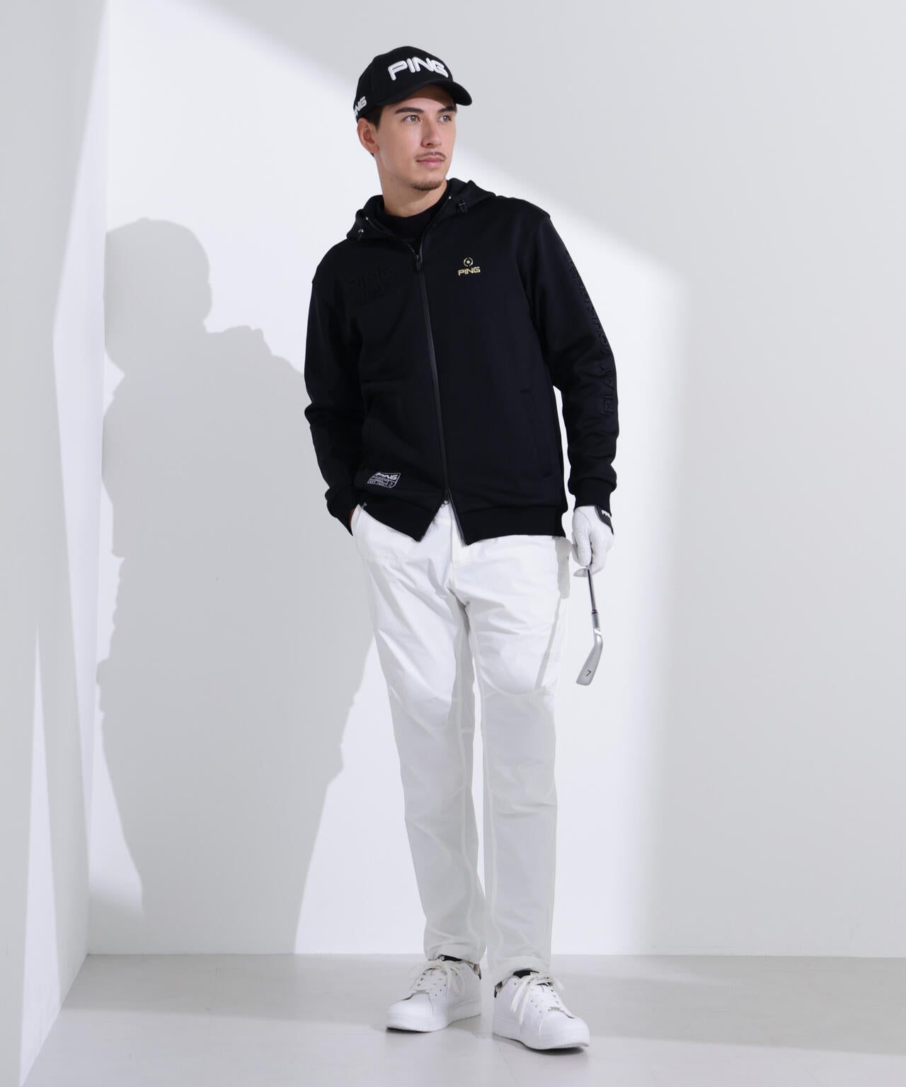 【PING APPAREL】キルトダンボールジャージテーパードパンツ ＜GOLD＞ (UNISEX)