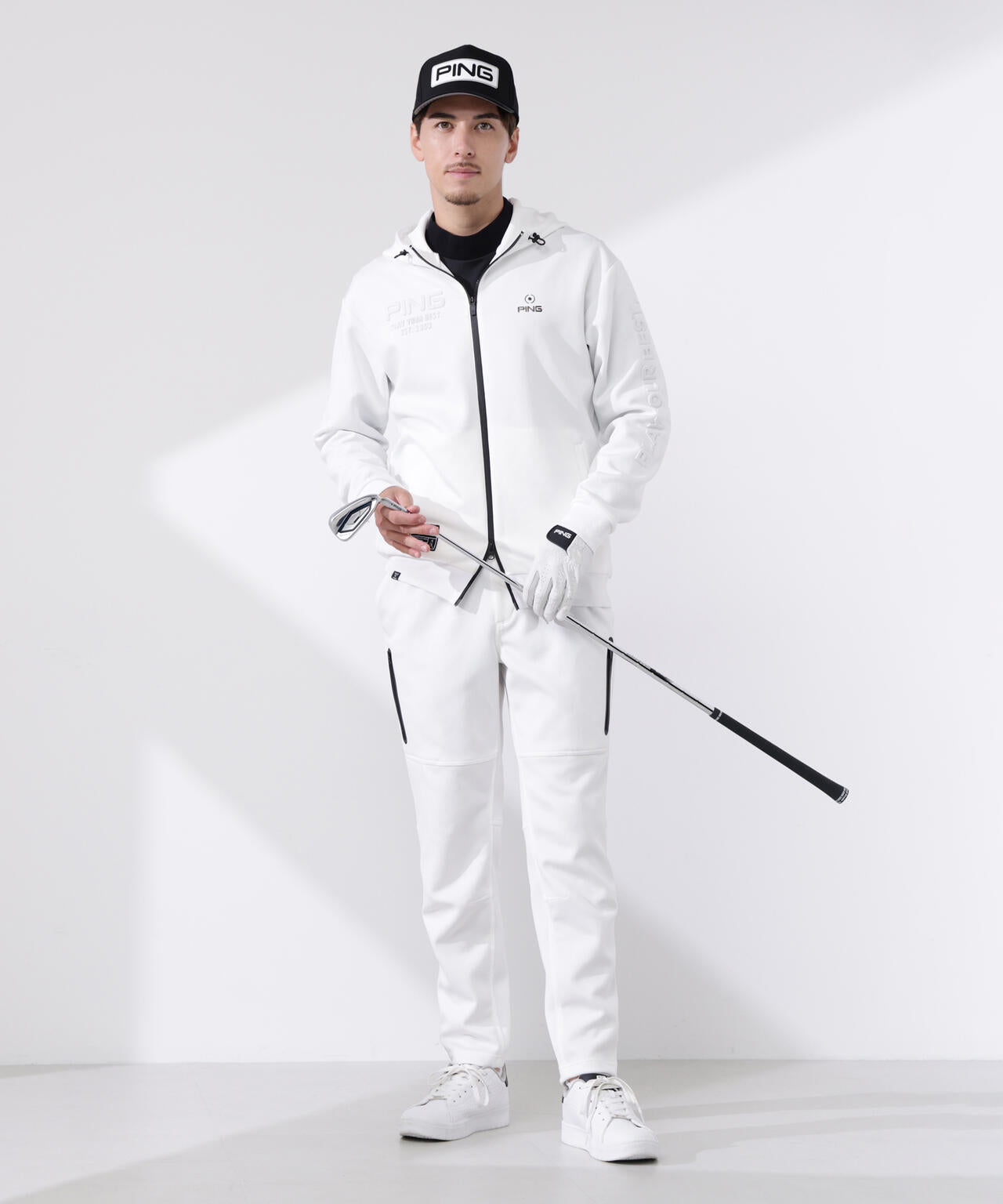 【PING APPAREL】キルトダンボールジャージテーパードパンツ ＜GOLD＞ (UNISEX)