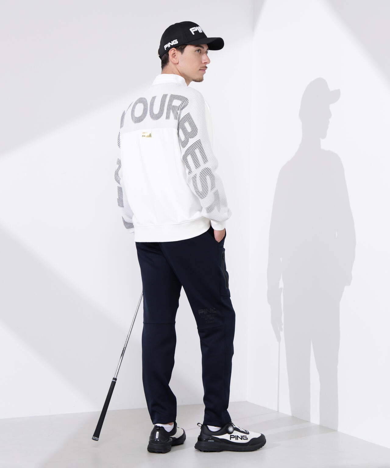 【PING APPAREL】キルトダンボールジャージテーパードパンツ ＜GOLD＞ (UNISEX)