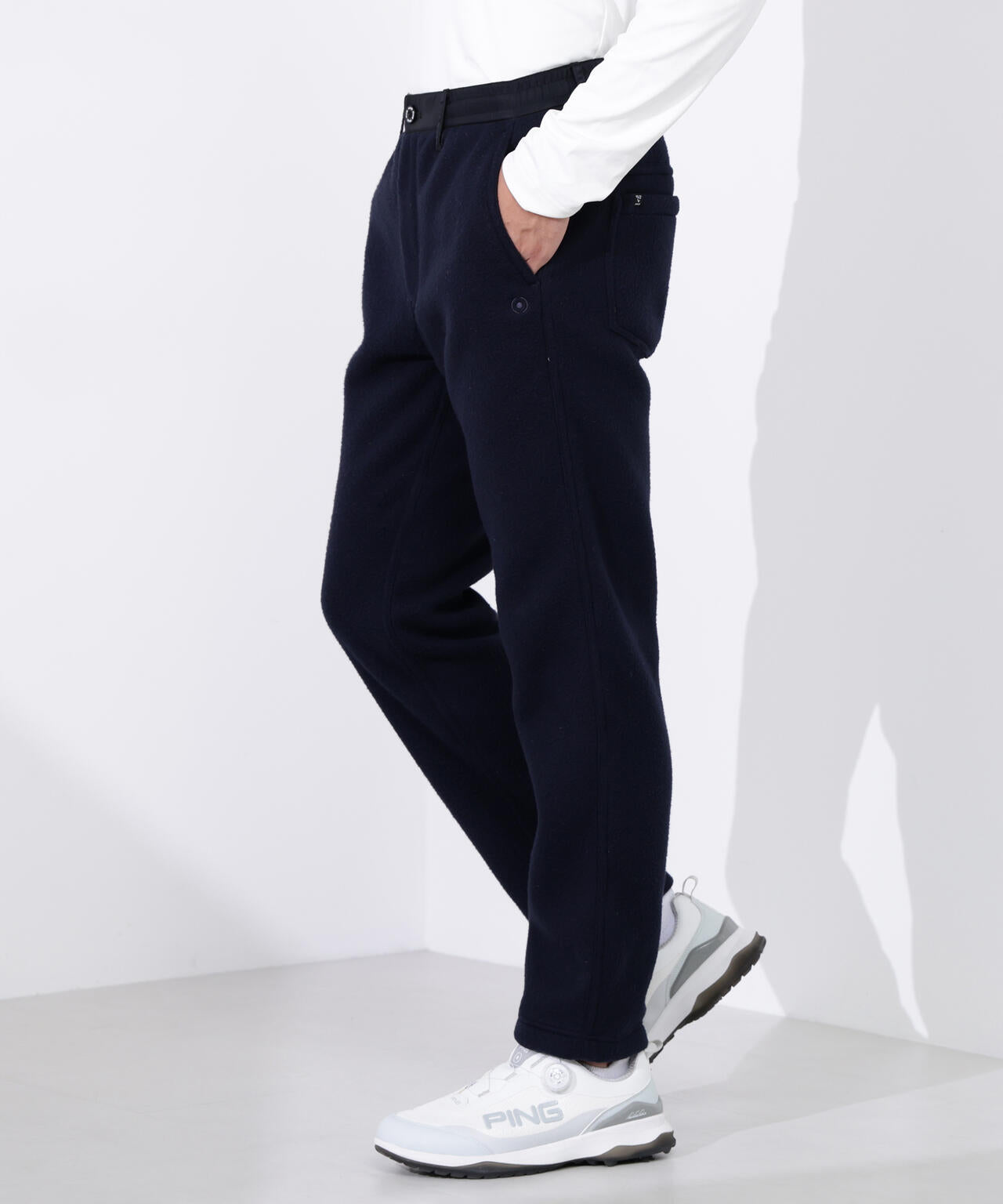 【PING APPAREL】テックウォームリサイクルフリーステーパードパンツ ＜GOLD＞ (MENS)