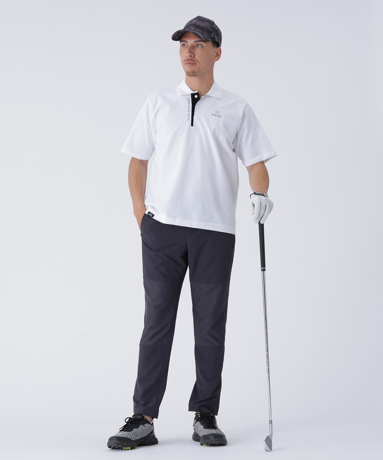 【PING APPAREL】ダブルフェイスヒザ切替テーパードパンツ ＜PERFORMANCE＞ (MENS)