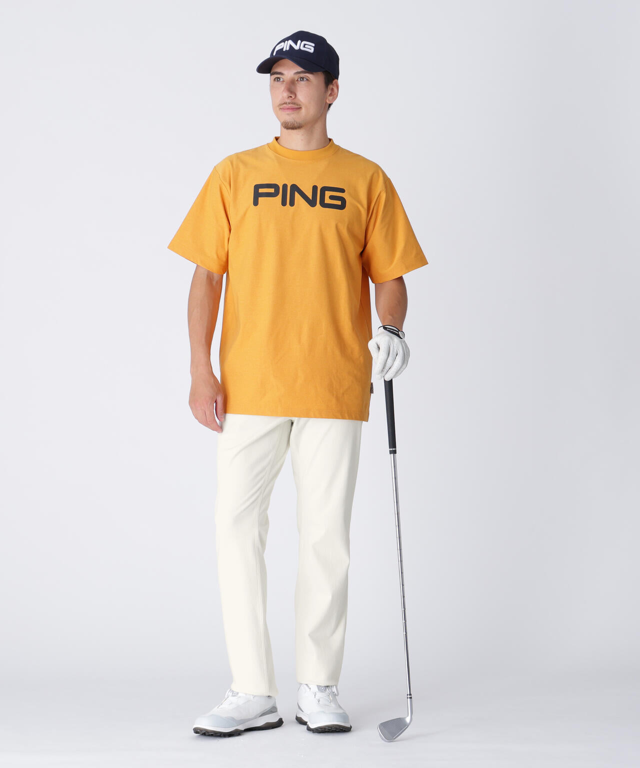 ぴんぽん PING APPAREL】全方向ストレッチTCツイル5ポケットストレート