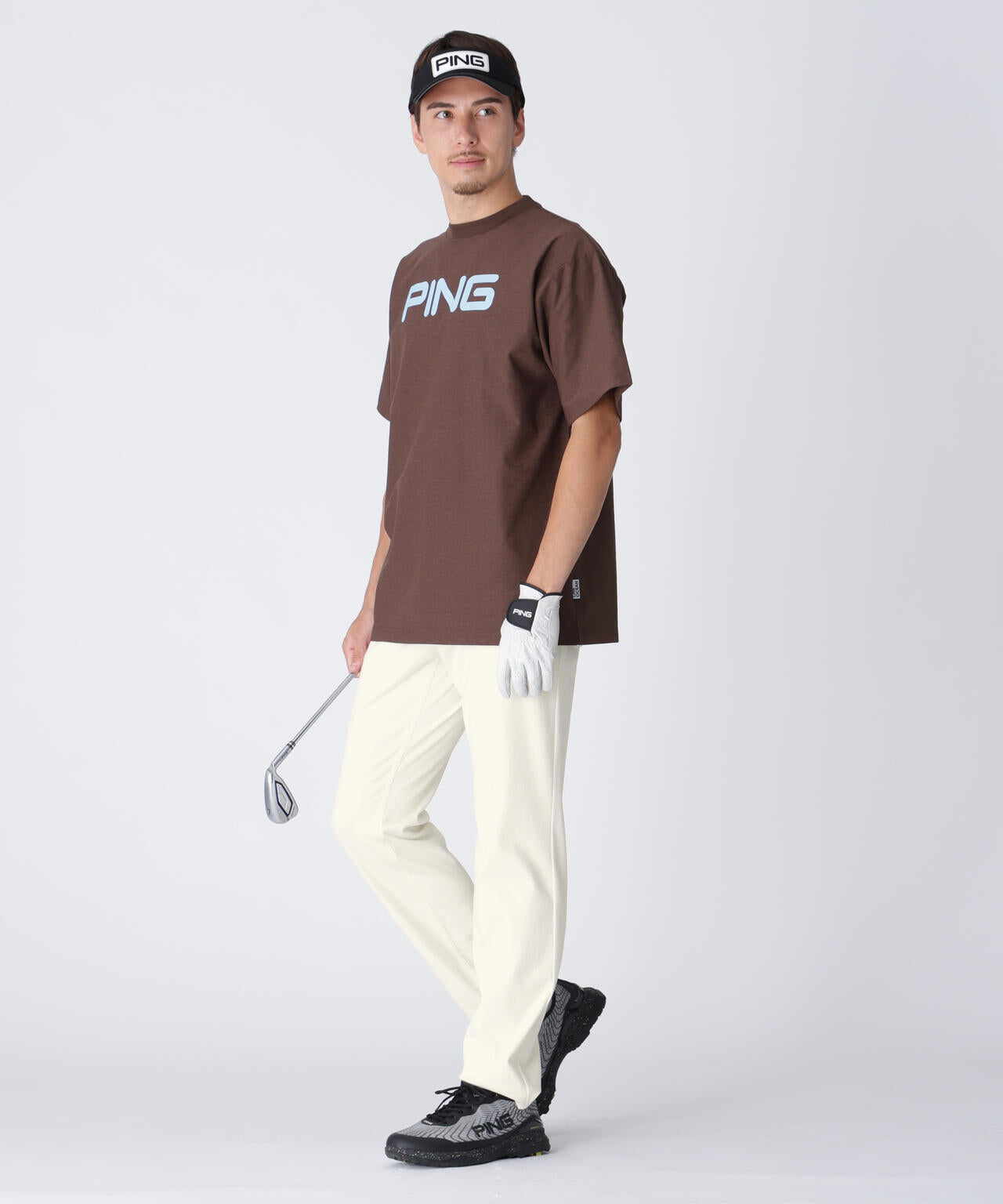 PING APPAREL】全方向ストレッチTCツイル5ポケットストレートパンツ