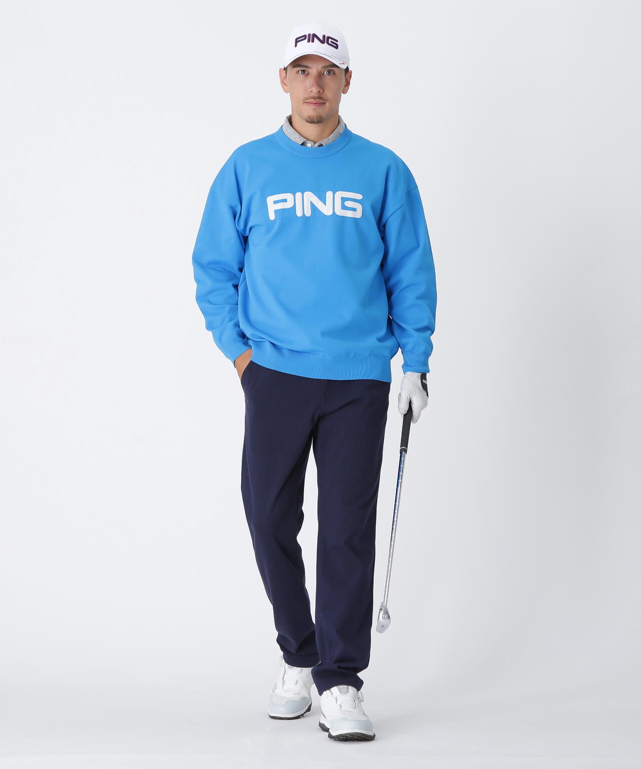 【PING APPAREL】全方向ストレッチTCツイル5ポケットストレートパンツ ＜NATIVE＞ (MENS)