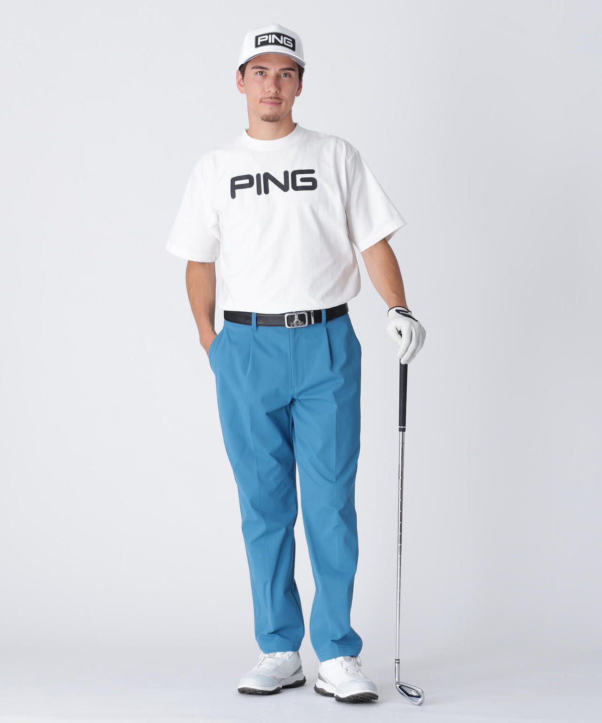 【PING APPAREL】全方向ストレッチコットンライクツイルワンタックテーパードパンツ ＜NATIVE＞ (MENS)