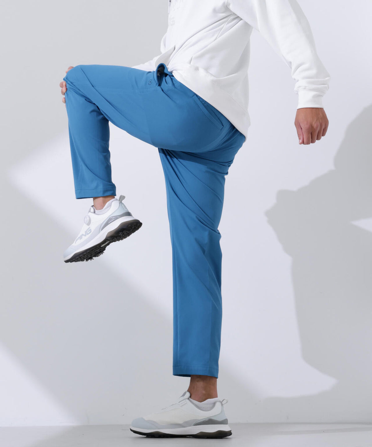 【PING APPAREL】全方向ストレッチコットンライクツイルワンタックテーパードパンツ ＜NATIVE＞ (MENS)