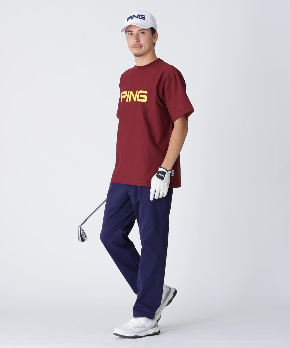 【PING APPAREL】全方向ストレッチコットンライクツイルワンタックテーパードパンツ ＜NATIVE＞ (MENS)