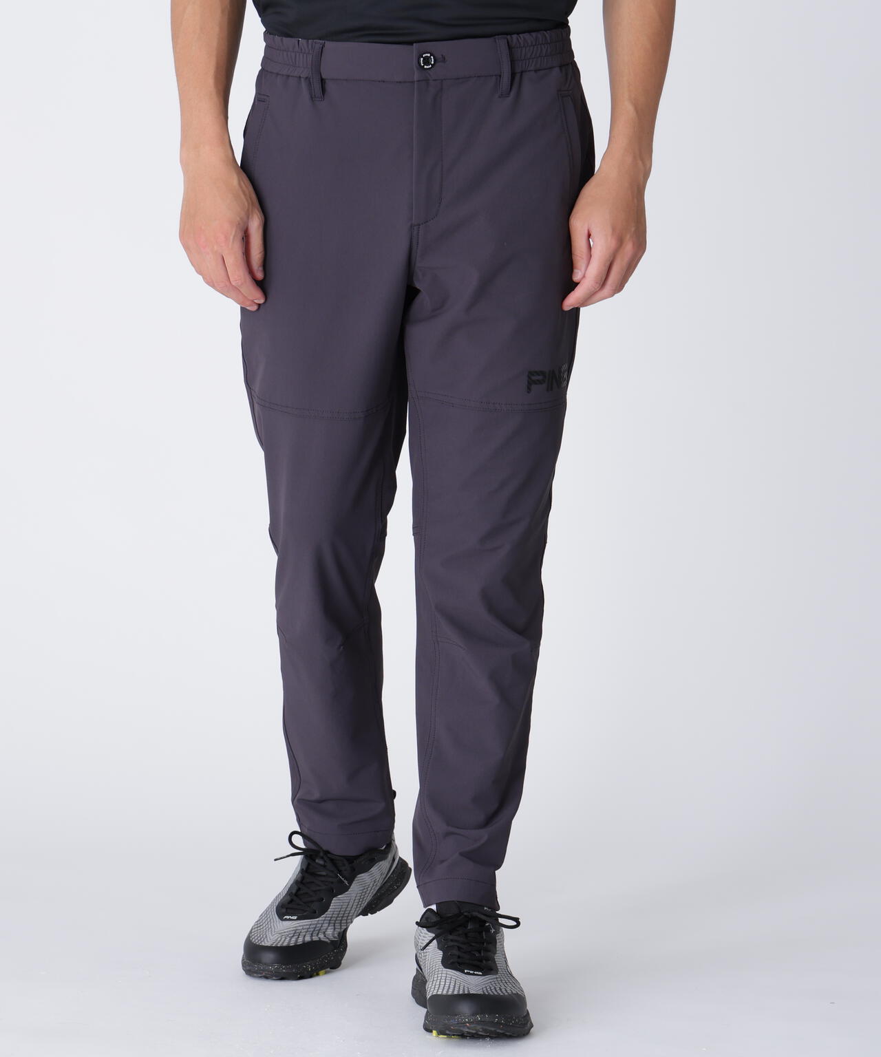 【PING APPAREL】全方向ストレッチ ダブルフェイスヒザ切替テーパードパンツ ＜GOLD＞ (MENS)