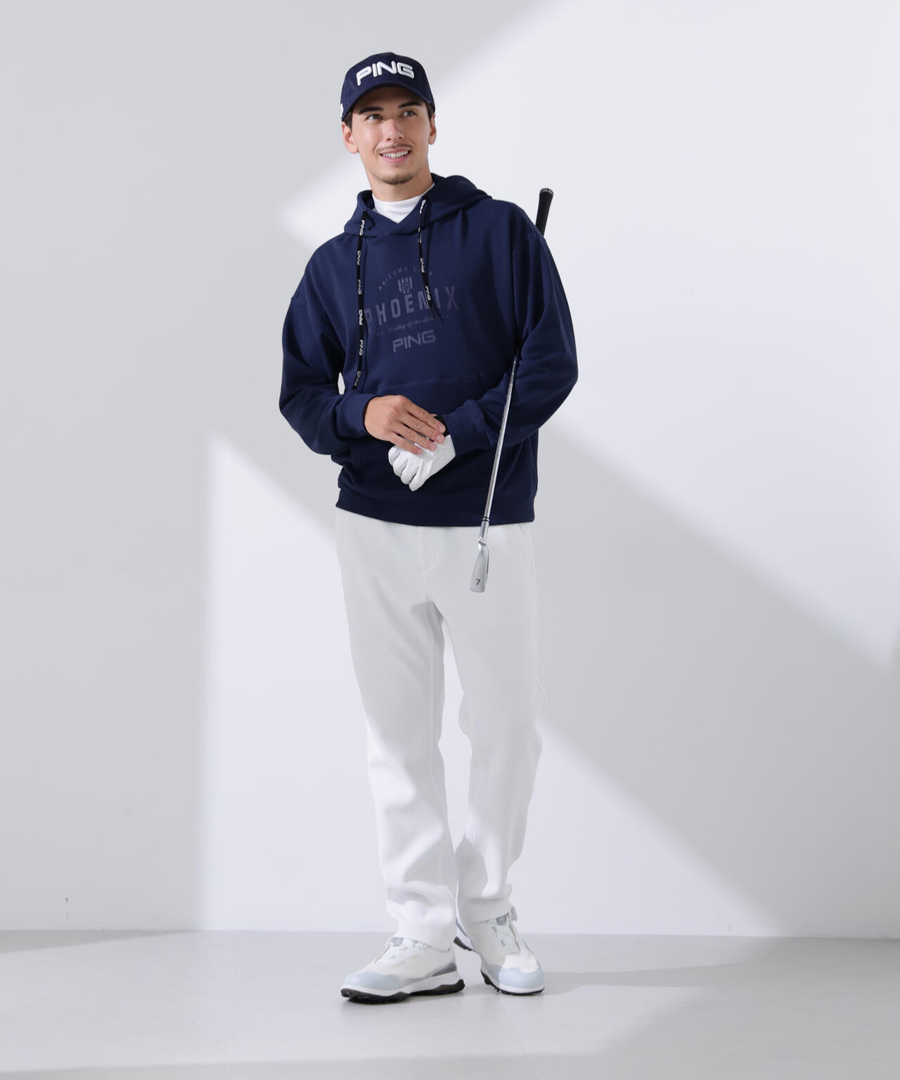 【PING APPAREL】全方向ストレッチ ニットコーデュロイテーパードパンツ ＜NATIVE＞ (MENS)