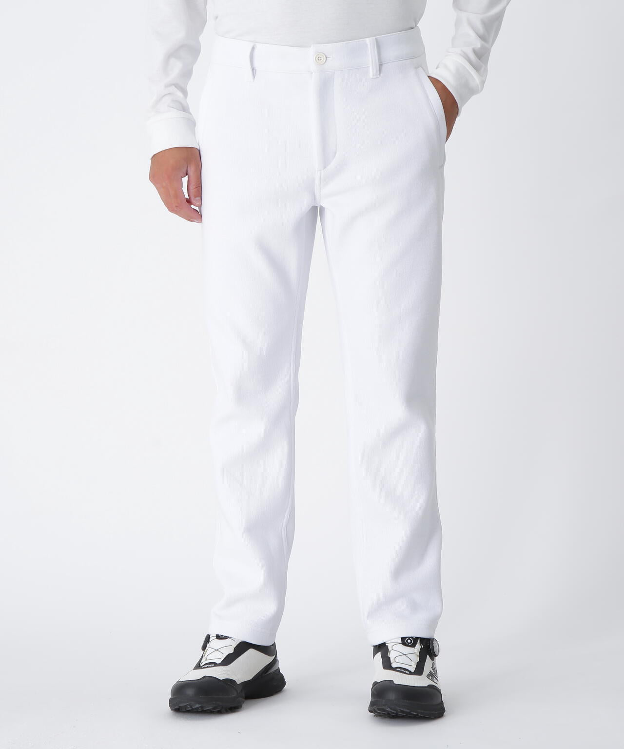 【PING APPAREL】全方向ストレッチ ニットコーデュロイテーパードパンツ ＜NATIVE＞ (MENS)