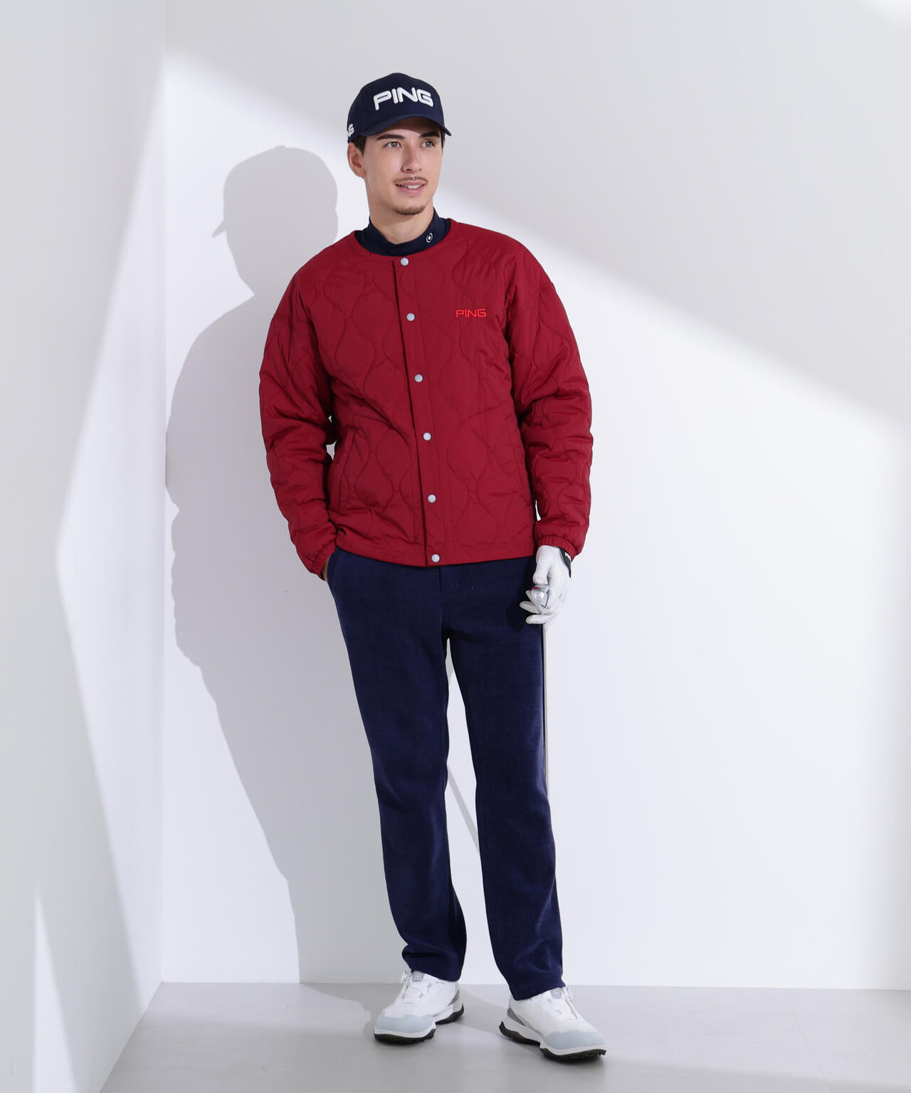 【PING APPAREL】全方向ストレッチ ニットコーデュロイテーパードパンツ ＜NATIVE＞ (MENS)