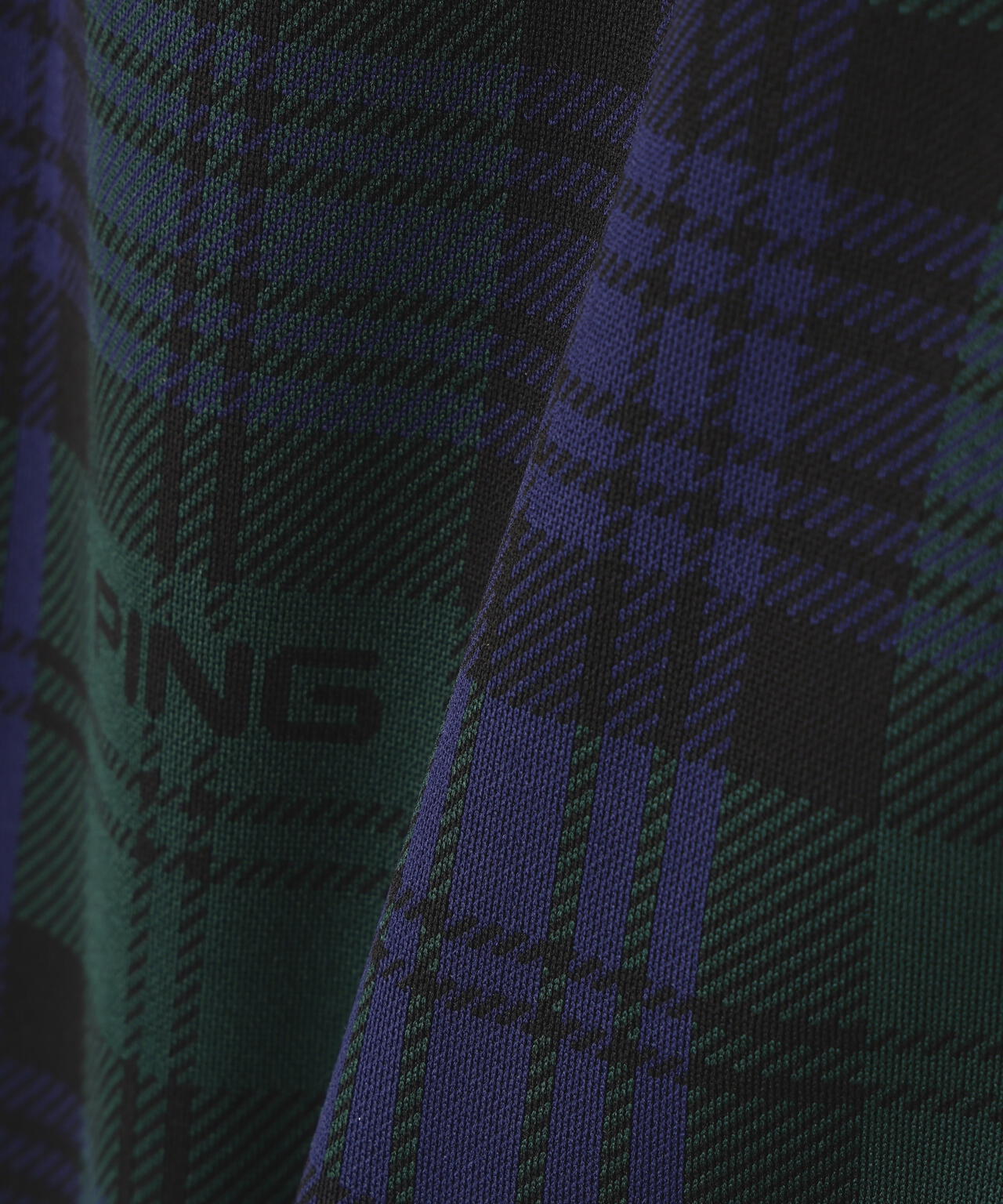 PING APPAREL】全方向ストレッチブラックウォッチショートパンツ