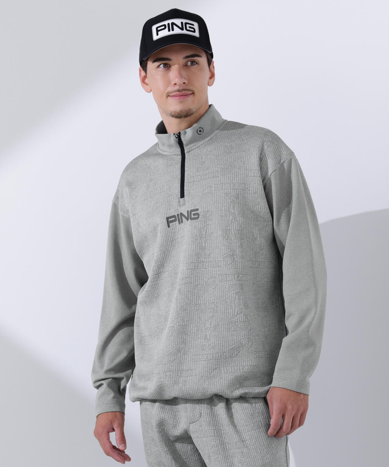 PING APPAREL】PINGキルトジャガード/全方向ストレッチ