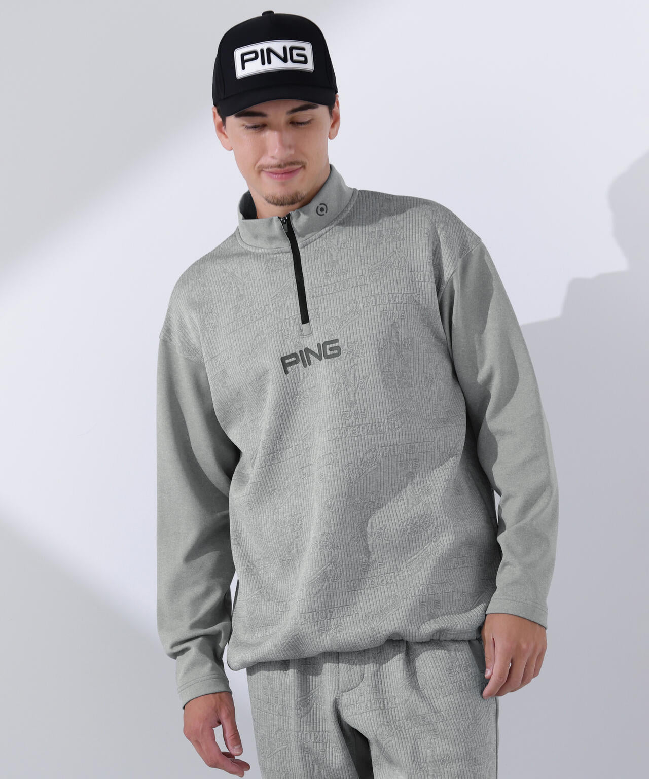 PING APPAREL】PINGキルトジャガード/全方向ストレッチ