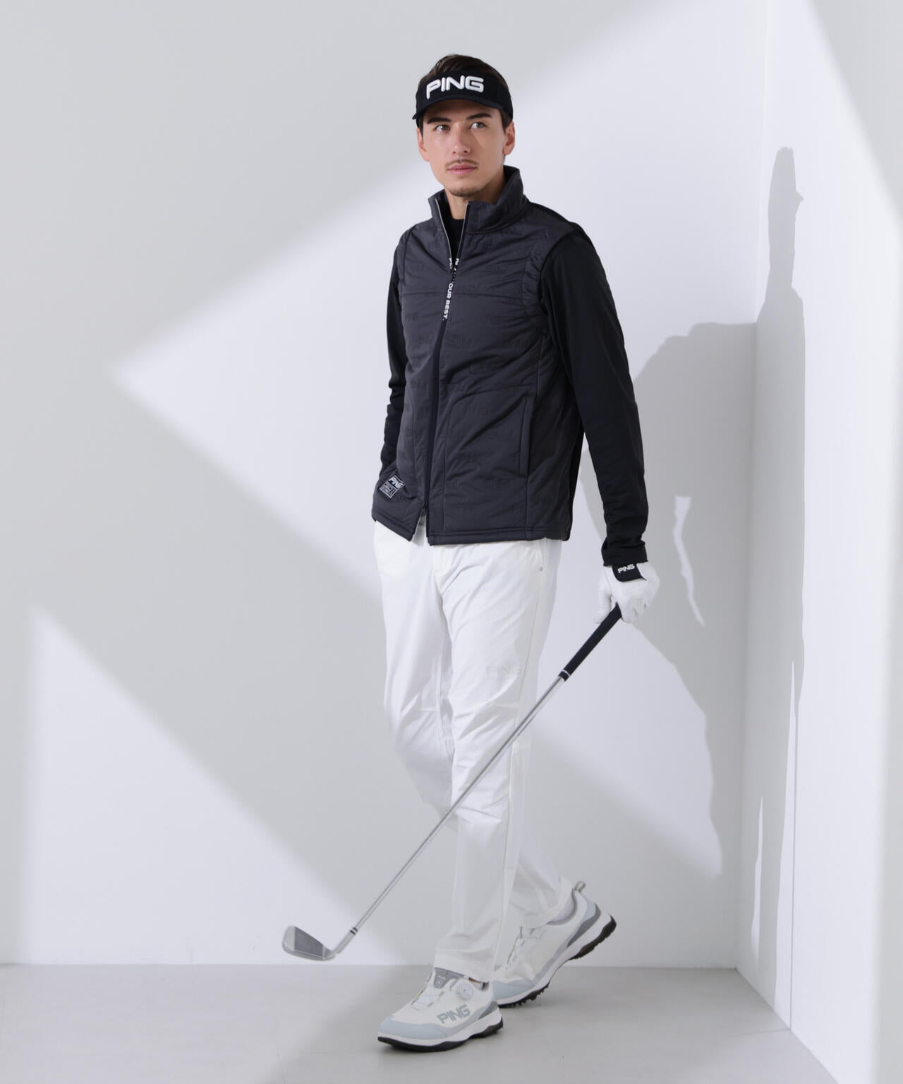 PING APPAREL】ピンソニックハイブリットベスト ＜GOLD＞ (MENS