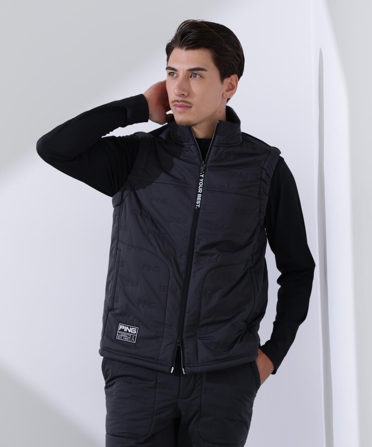 【PING APPAREL】ピンソニックハイブリットベスト ＜GOLD＞ (MENS)