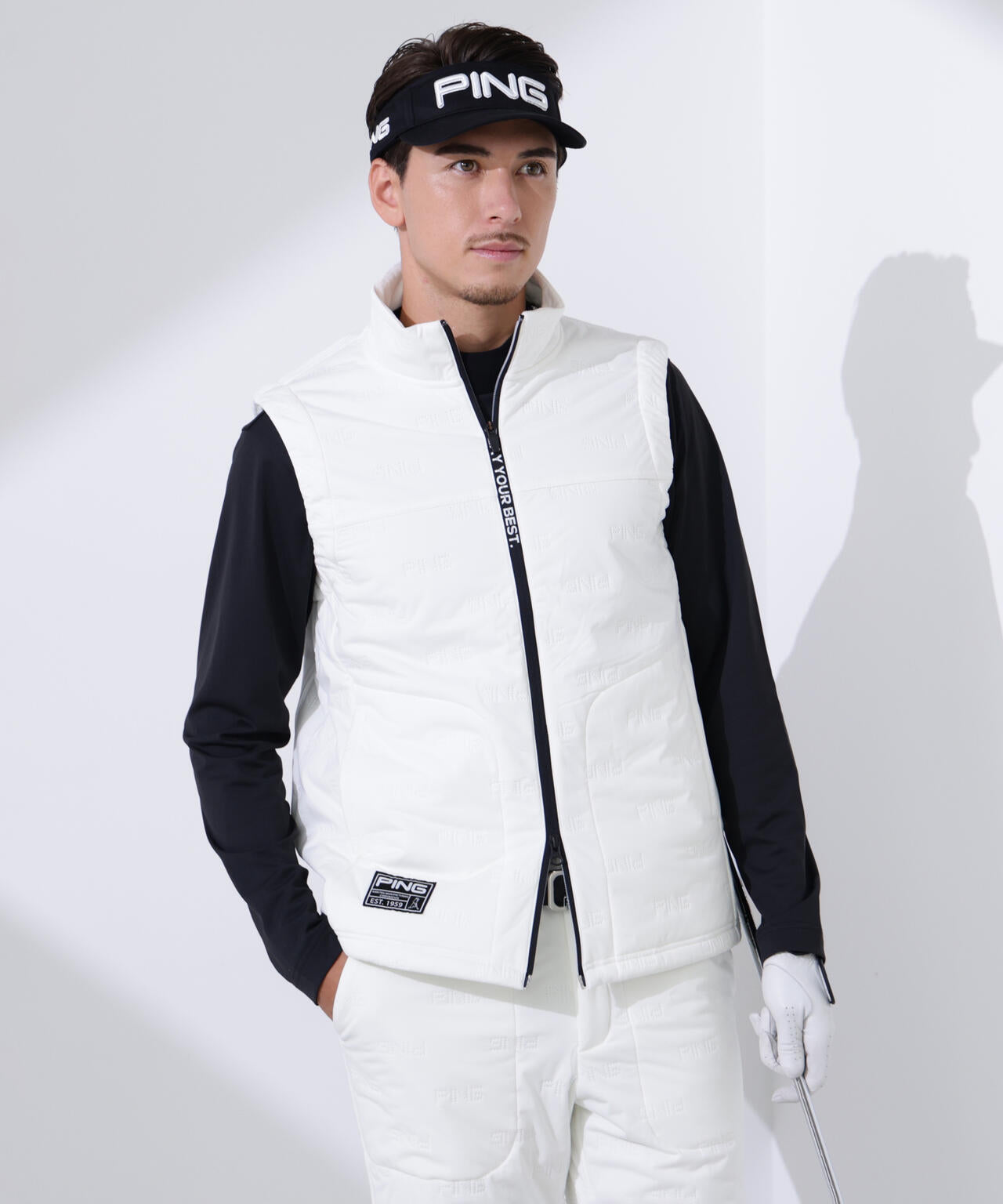 【PING APPAREL】ピンソニックハイブリットベスト ＜GOLD＞ (MENS)