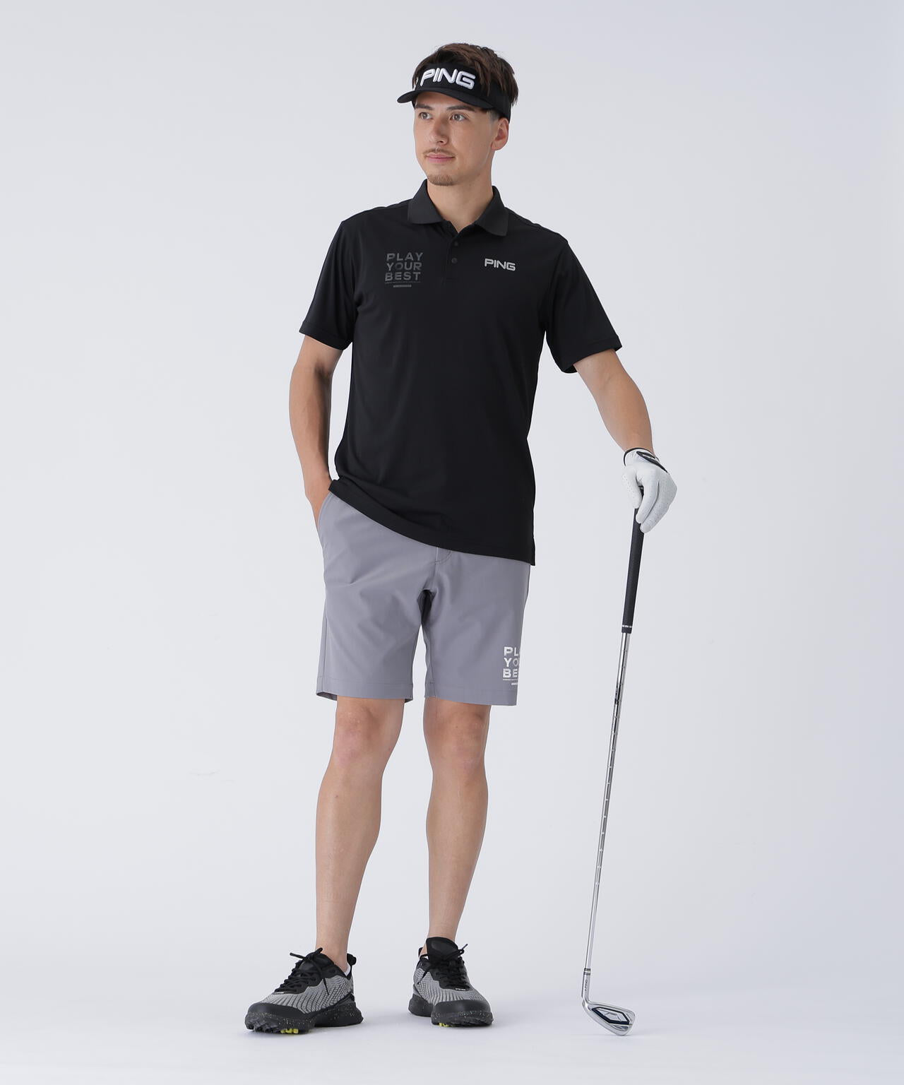 PING APPAREL】サライテック半袖ポロシャツ ＜EARLY AUTUMN＞ (MENS