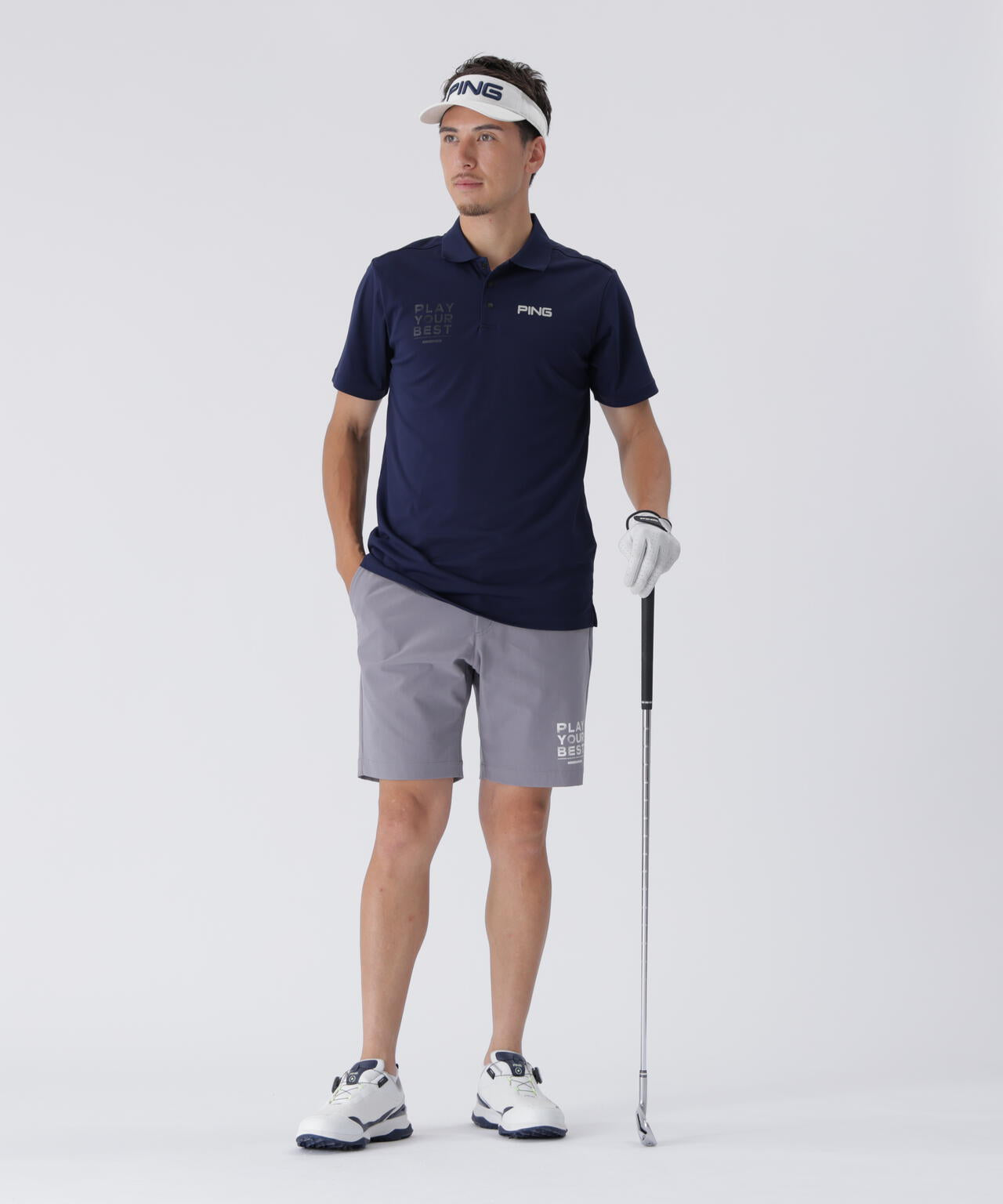 PING APPAREL】サライテック半袖ポロシャツ ＜EARLY AUTUMN