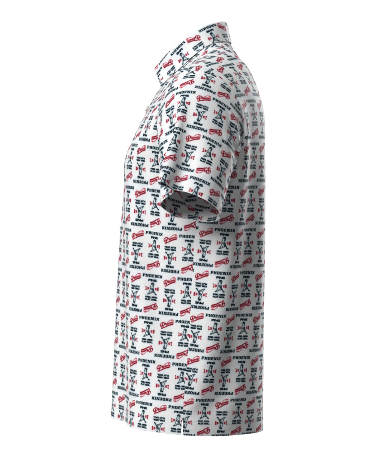 【PING APPAREL】ドットメッシュ総柄半袖ポロシャツ (MENS)